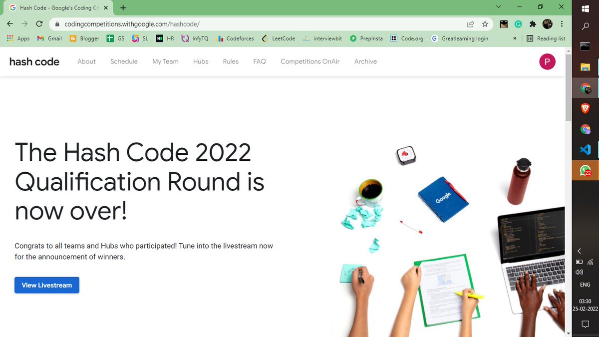 Pradeep_R4j's tweet image. My First Attempt on #GoogleHashcode - Tried my best but it doesn't to test cases..
Waiting for nxt one,
#Google #Coding #Competition