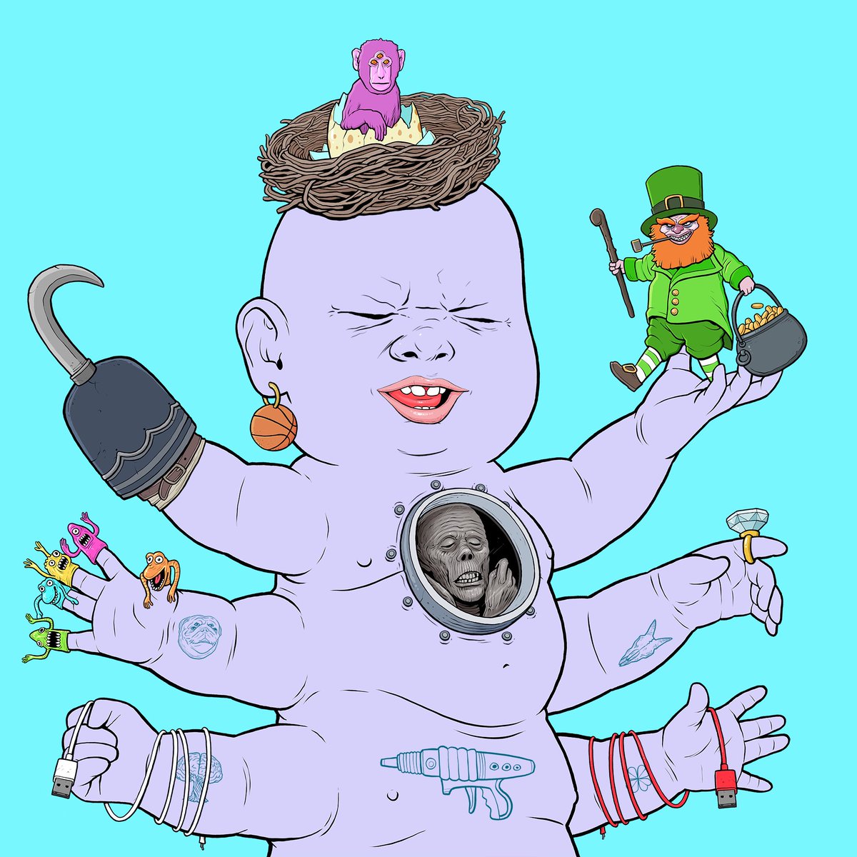 NFT_Cryptofunk's tweet photo. @Nad_Narb @elemin @toddlerpillars @NackMurphy @GratefulPillar Trait bros!! #Toddlerpillars https://t.co/OMUpLnDpmA
