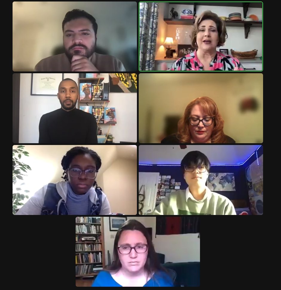 Happening Now=>Freedom to Read Roundtable.  Hosted by <a href="/TXLA/">Texas Library Assn.</a>,sponsored by <a href="/MacmillanUSA/">Macmillan Publishers</a> with <a href="/iamgmjohnson/">George M Johnson Garçon</a> <a href="/MaryWoodard/">Mary woodard</a> <a href="/erinforyall/">Erin Zwiener</a>,&amp;a parent&amp;students who are advocates for #freadom. #RepresentationMatters #AllKidsAreOurKids #TransKidsMatter <a href="/ALA_Booklist/">ALA_Booklist</a>