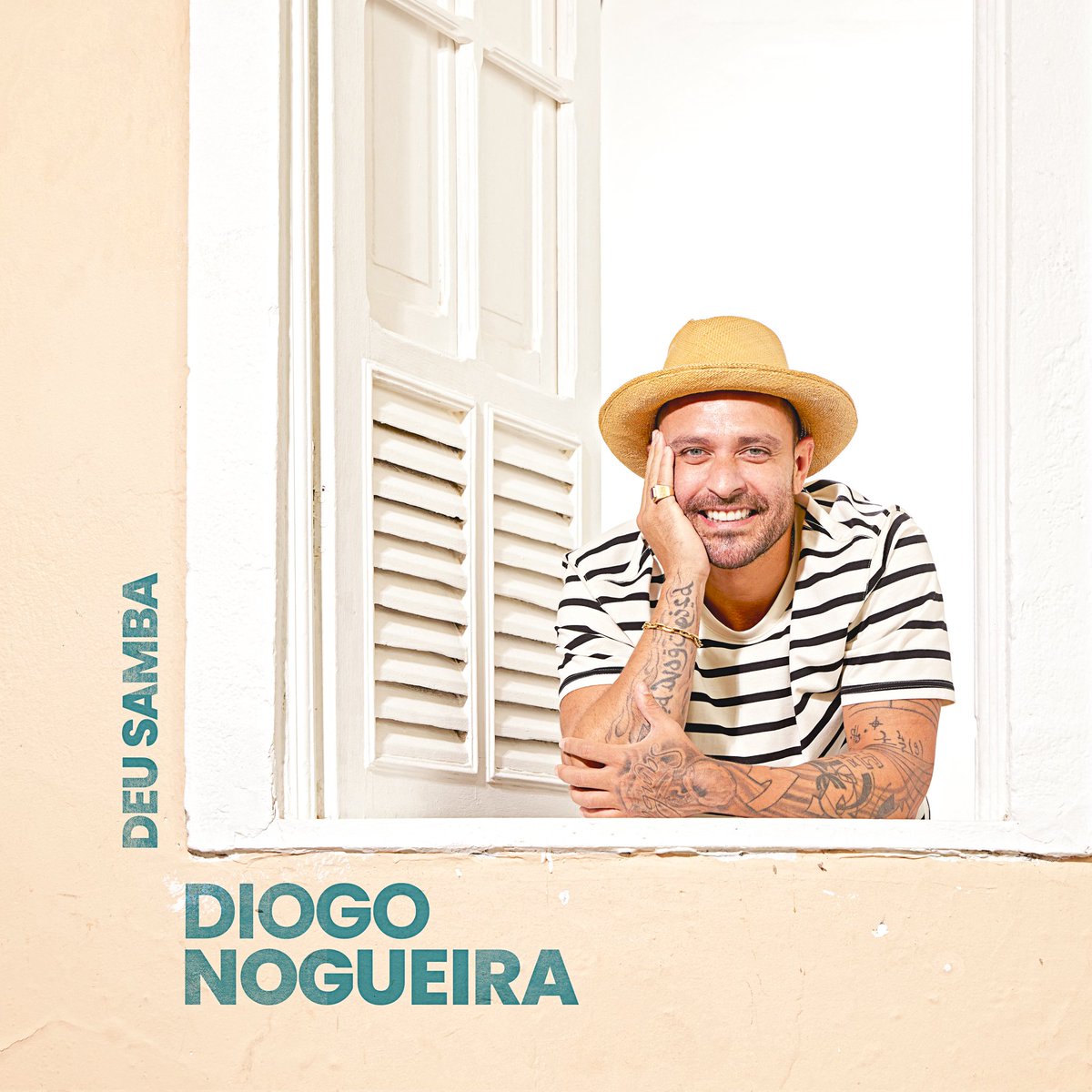 DiogoNogueira's tweet photo. Só vou dar spoiler porque é pra vocês! Ta aí a capa de "Deu Samba". Amanhã, em todas as plataformas digitais!
#DEUSAMBA https://t.co/jvlSHGwRne