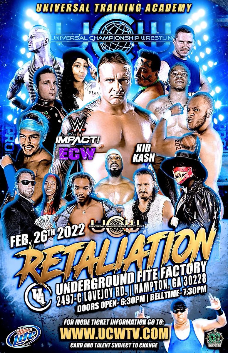 Get Your Tickets Before they Sell Out!!!
Call to Reserve or Grab them Online Now @ UCWTV.com or EventBrite.com