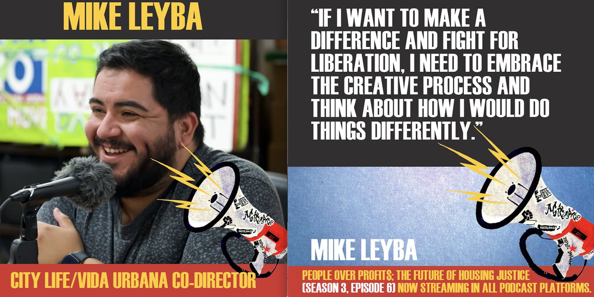 "If I want to make a difference and fight for liberation, I need to embrace the creative process and think about how I would do things differently." 
&gt;Mike Leyba, writer co-building counter-hegemonic narratives for the working class! LISTEN podcast <a href="/wefightandwin/">When We Fight We Win</a> #HousingJustice