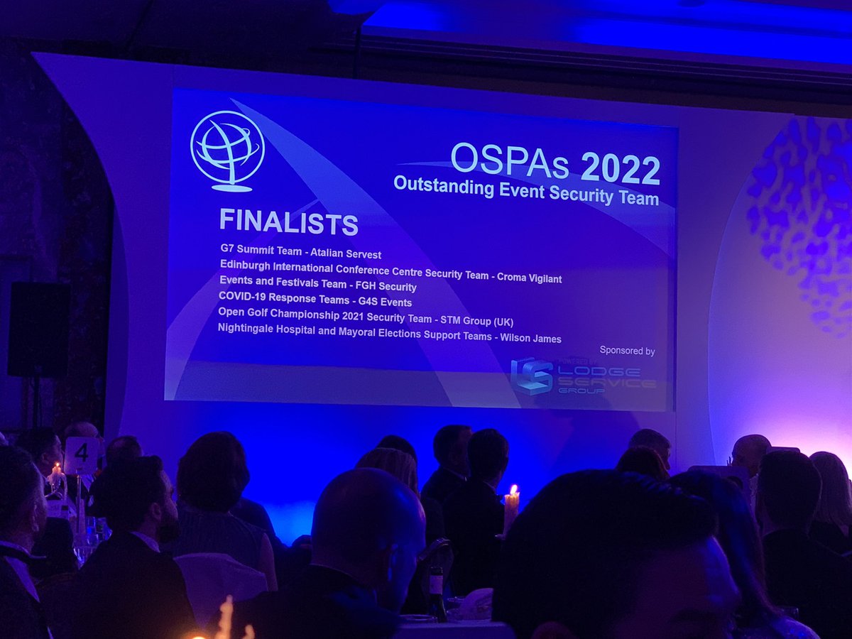 What a privilege it was to have been nominated as a finalist in the Outstanding Event Security Team category!! <a href="/G4S_Events/">G4S Events</a> <a href="/G4SUKI/">G4S UK & I</a> <a href="/AlliedUniversal/">Allied Universal</a>