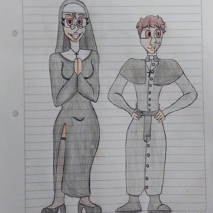 TheBestOne_01's tweet image. &quot;School and church of nuns&quot; 🙏 ⛪

 Au from school and church of nuns, from bbau fandom, from my oc, and billchen (son of billy)!

#billybasics
#billysbasicseducationalgame