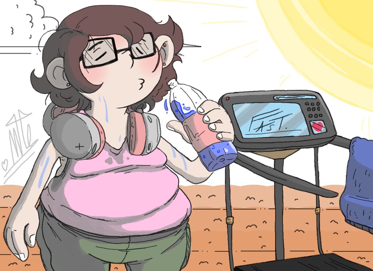 LiarMaik's tweet photo. I felt pretty at the gym recently ❤️
(No I'm not that chubby irl, I just think I look cuter with some extra bulk on my bones.)

#chubbyfemboy #chubby #cute #sports #cartoon #art https://t.co/8wIJxVgi6i