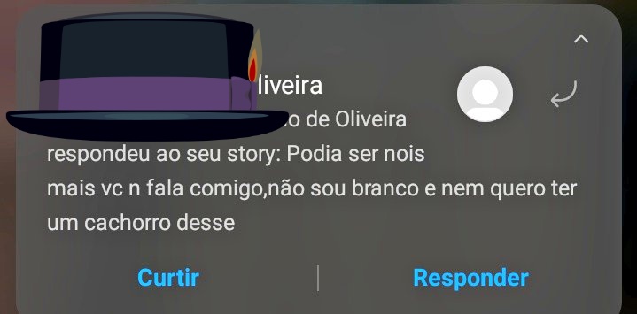 Podia ser nois mais vc n fala comigo,não sou branco e nem quero ter um cachorro desse