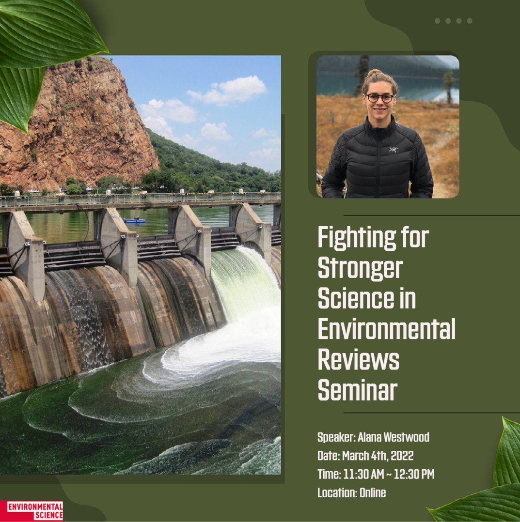 SFU School of Environmental Science (@sfuevsc) on Twitter photo Are you interested in Environmental and political science? If yes, this is a perfect opportunity to network and learn more about policy-based environmental practices from an expert!
Learn more here: sfu.ca/evsc/about/new…
#SFU #SFUEVSC Are you interested in Environmental and political science? If yes, this is a perfect opportunity to network and learn more about policy-based environmental practices from an expert!
Learn more here: sfu.ca/evsc/about/new…
#SFU #SFUEVSC