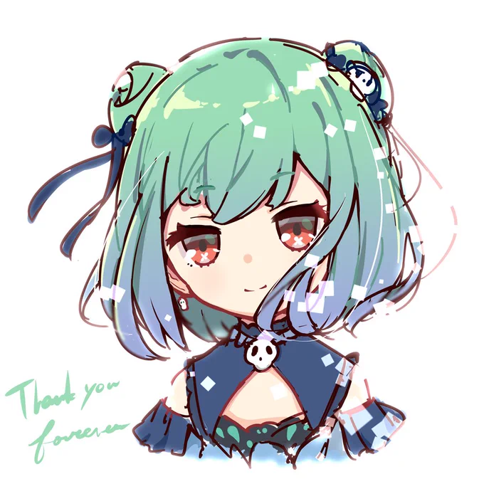 おつかれさま、ありがとう。
 #潤羽るしあ #絵クロマンサー 