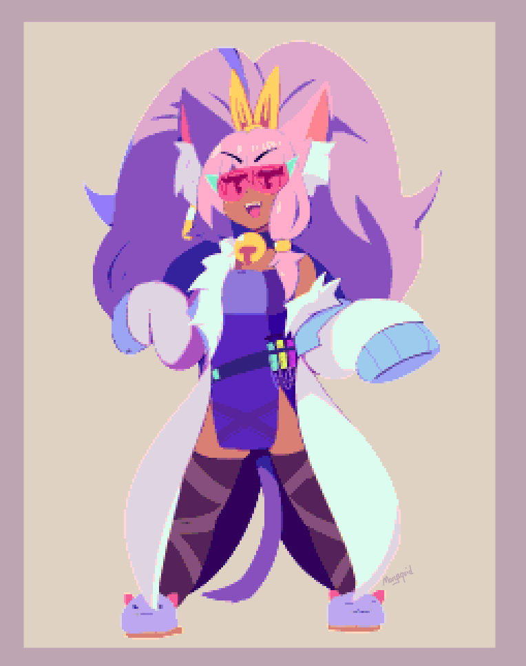 KishinShinobi's tweet photo. It's now BHM Day 24 and about time I recommend one of the most talented people I know, @Marysquidd! She's a video game playing cat girl vtuber who is an insane artist and rigger! I always love seeing her work and fun fact she even rigged my wazowski model!😂LOVE HER GO SUPPORT!💖 https://t.co/yaZHfvTeMU