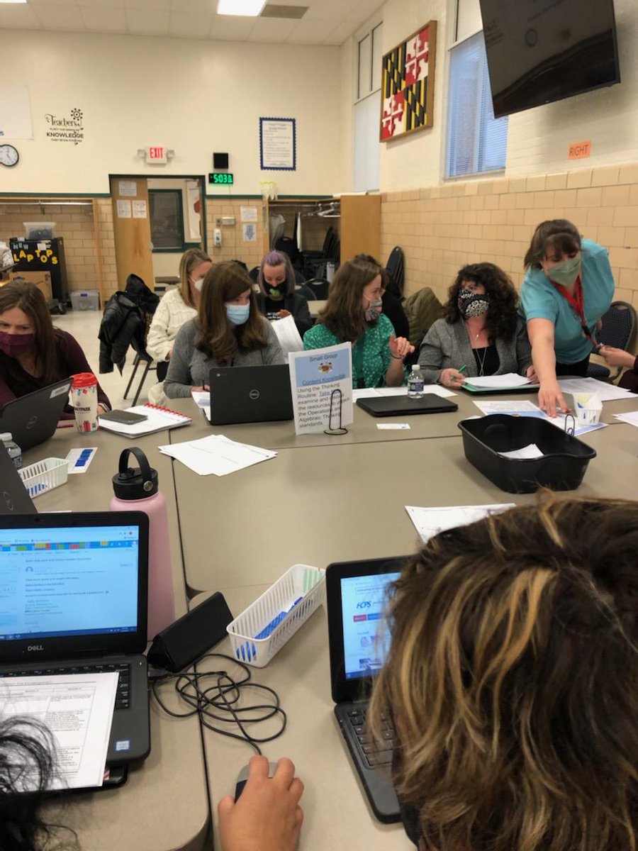 Teachers participated in station rotations to dive into all things math with choice, off line opportunity and targeted content. #ecefcps #VanguardFCPS