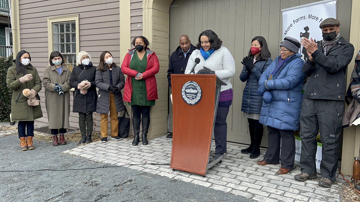 It was a cold but wonderful morning at Fowler Clark farm!
@MayorWu @CityOfBoston announced the creation of GrowBoston: Office of Urban Agriculture!  

Checkout the full announcement on our Facebook page.