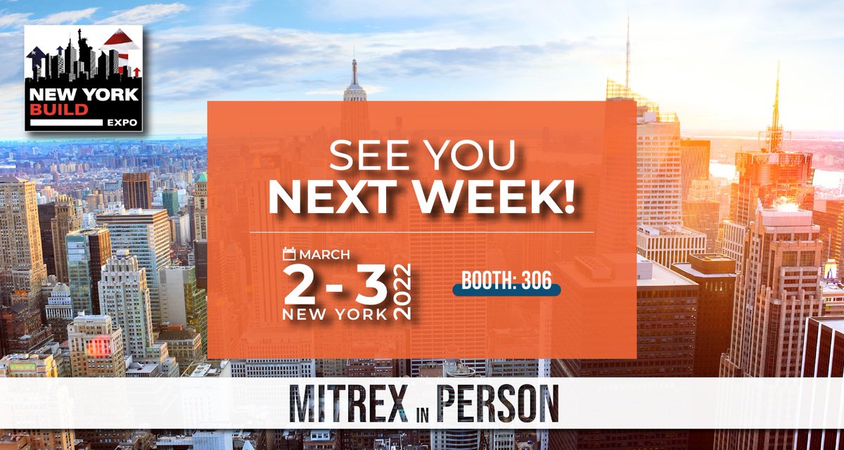 MitrexSolar's tweet photo. Mark the date!
Join Mitrex at the 'Largest Construction and Design Show' for New York on March 2-3, 2022, at The Javits Center.
Do not miss out on this opportunity. Book a meeting to speak with the Mitrex team! https://t.co/HvvZRL9HPG
@NewYorkBuild #Mitrex #NewYorkBuild https://t.co/zDbeOvlTcl