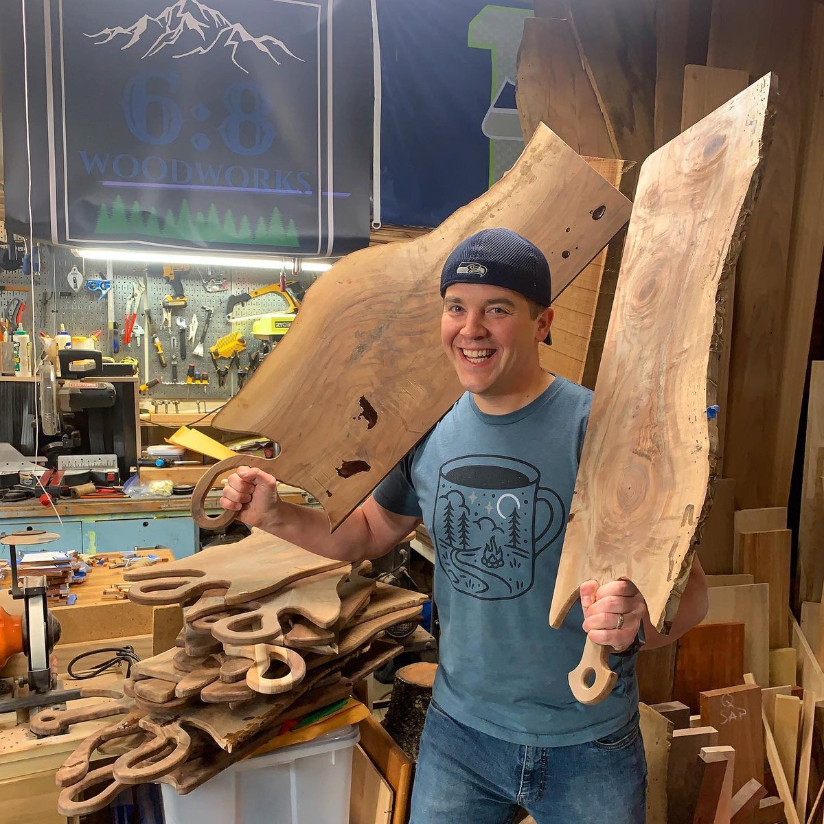 One of the cool things about our Wohven family is that all of you have such unique lives, hobbies, and careers. We love seeing how you wear Wohven, tag us so we can see! 📷 via @6_8woodworks