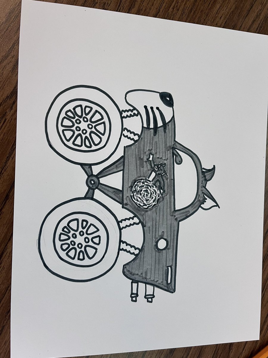 MsWhiteTheDino's tweet photo. Best part of this job: the chance to find the things that work best for individual kids. For this kiddo, it’s drawings of monster trucks. Each one is drawn in a series of stages throughout the day based on this student hitting his goal for that block. https://t.co/yvYdInoYPr