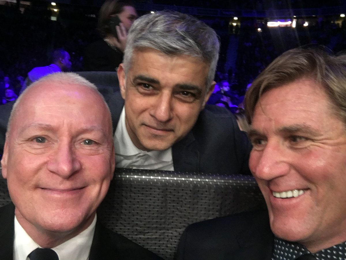 Sadiq Khan on #bbcnews wants to continue wearing masks. 

He Wasn’t bothered enough to wear one at packed #BrookKhan AO arena fight 

Weird how he didn’t worry about infecting <a href="/JimWhite/">Jim White</a> and I , as he photo bombed us 🤮

Maybe #COVID is only catchable on #tfl 🤡🤌