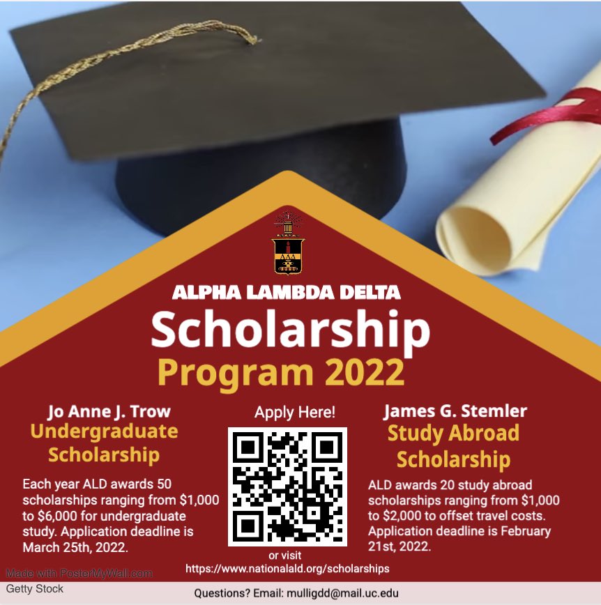 We are extending the Stemler Study Abroad Scholarship deadline until this Sunday (2/27)!! Please consider submitting an application if you plan to study abroad sometime between May 2022 and May 2023 🌏