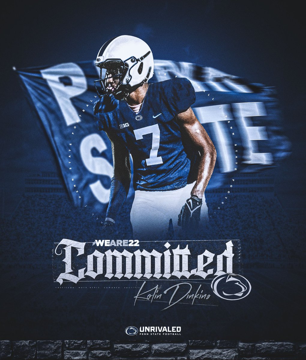 KolinDinkins's tweet photo. It’s been a long journey and I’ve decided to become a Nittany Lion …WE ARE!!! 🎬 https://t.co/dfp00jOAml