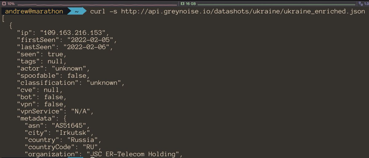 Andrew___Morris's tweet photo. This is available now. The following are links to all IPs that are scanning/attempting to compromise *exclusively* Ukrainian IP space, as detected by @GreyNoiseIO sensors located in-country. These IPs are targeting Ukraine.

api[.]greynoise[.]io/datashots/ukraine/manifest.json https://t.co/D6ld1Y5z29