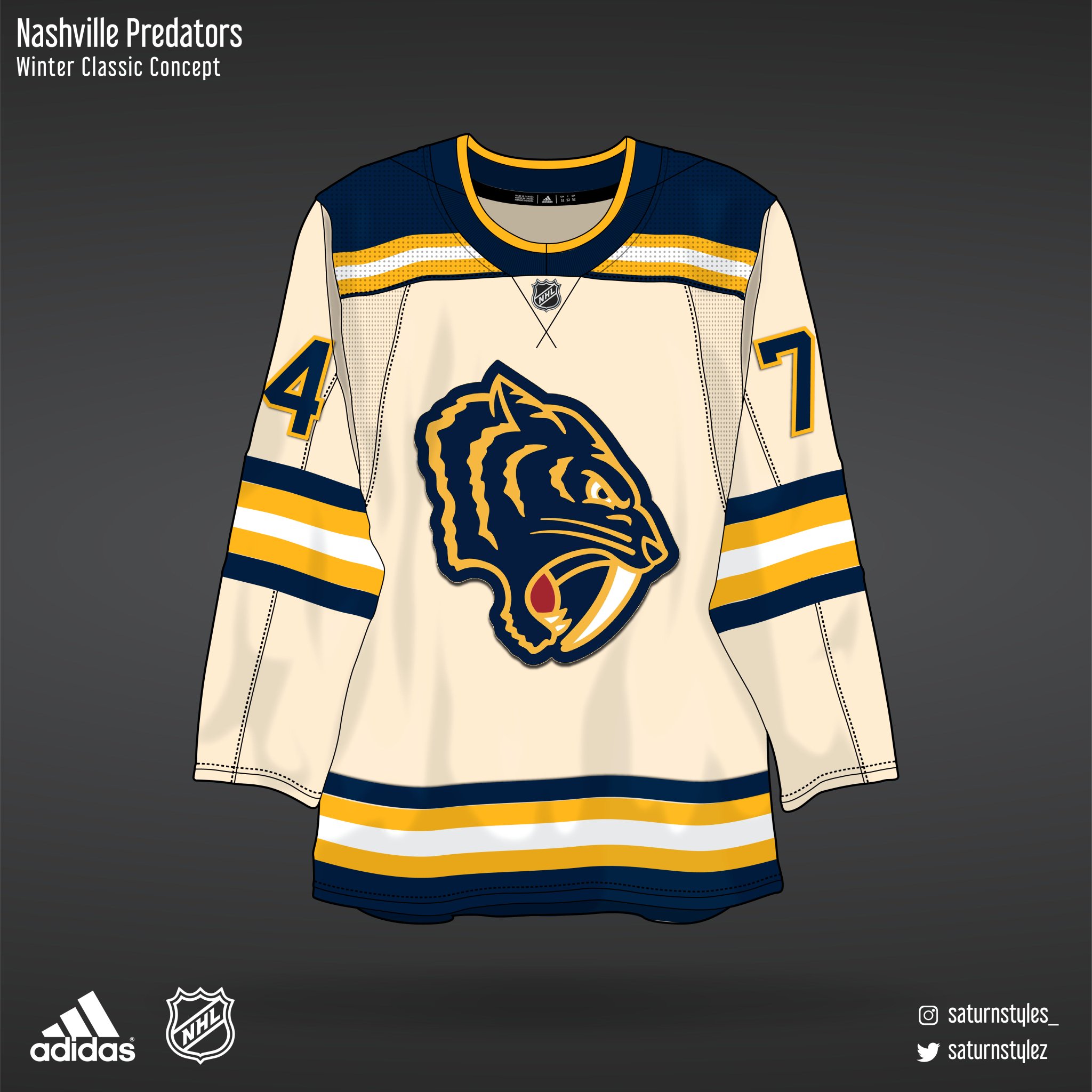 Nashville Predators Winter Classic Jersey Concept : r/Predators