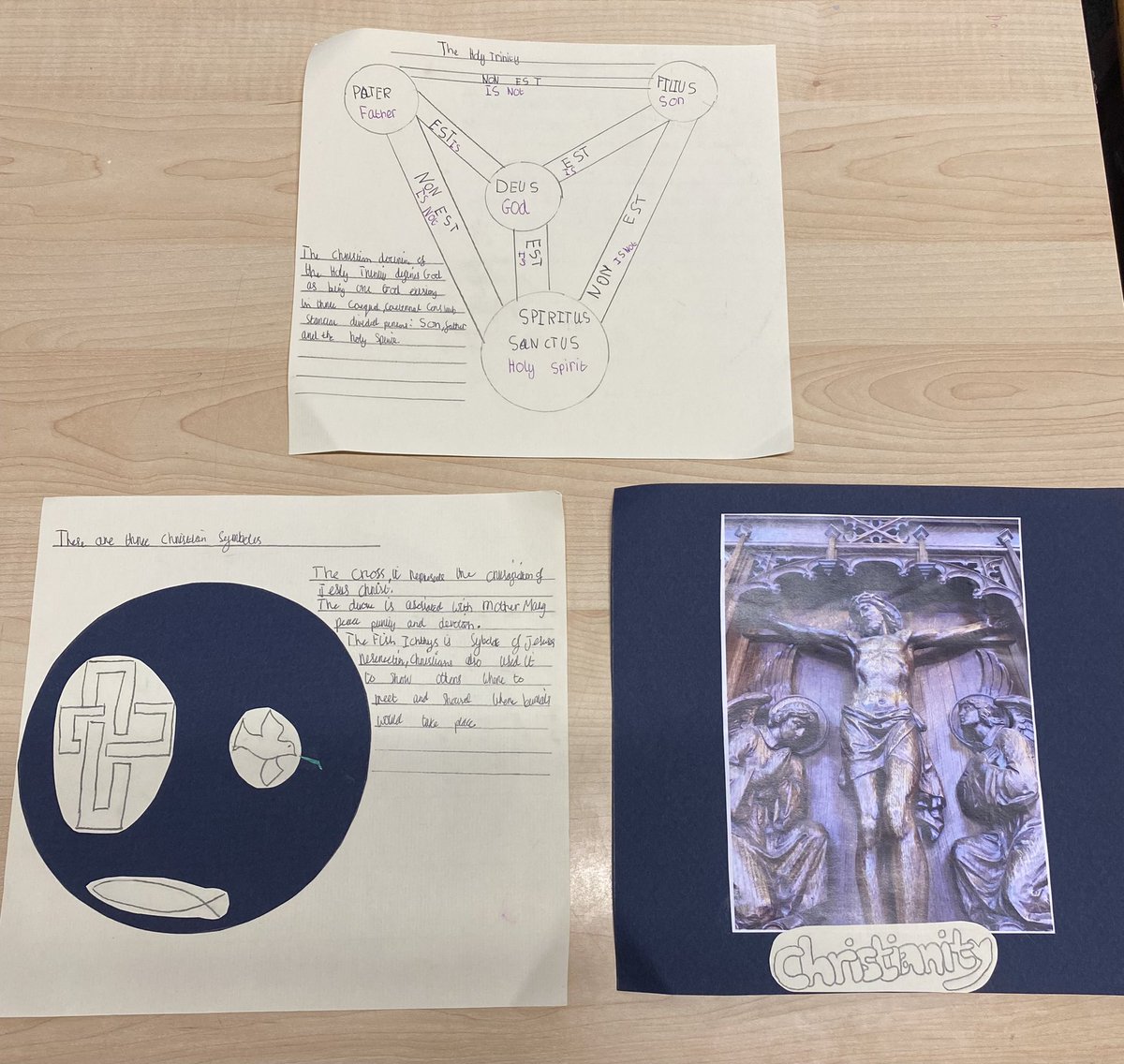 VJHawkins6's tweet photo. More fantastic work produced today by 7HW for their Christianity Homework Project (Week 1). Excited to see what they produce next week. https://t.co/0gBtJBQIYD