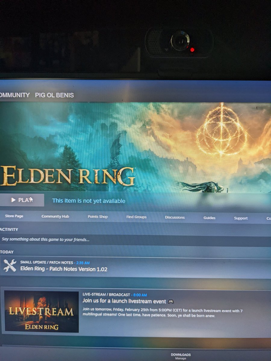 CodyScheer2's tweet photo. Y'all why won't it let me in? I'm in PT should be out #ELDENRING https://t.co/O76MrYs8T6