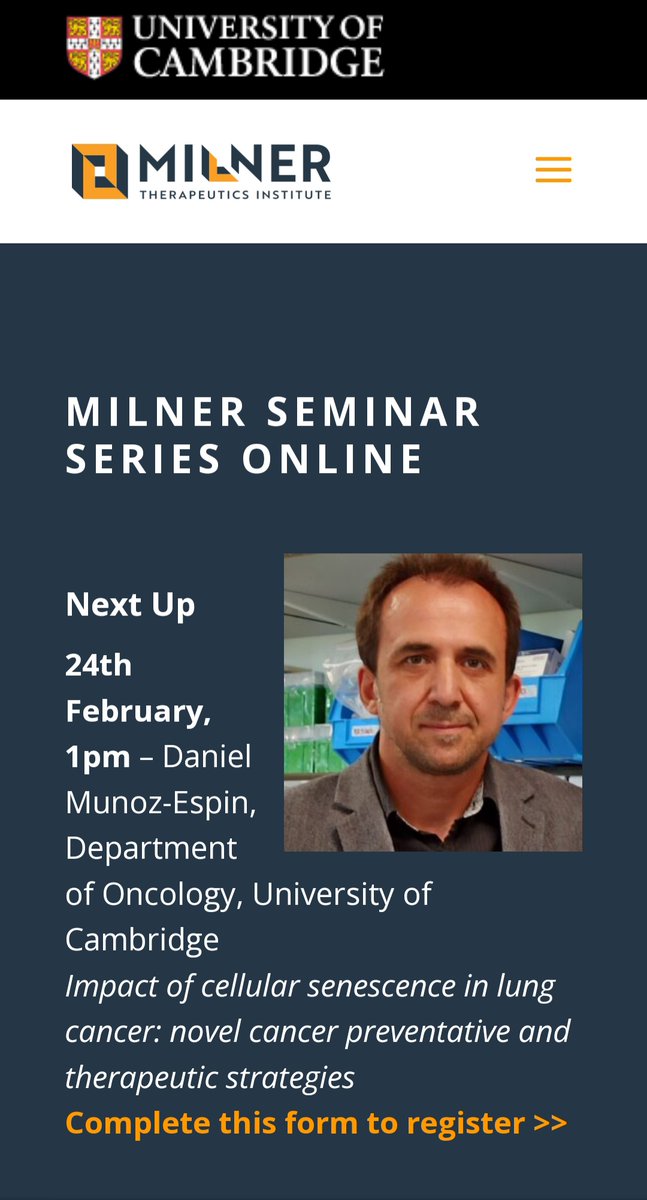 Many thanks to Milner Therapeutics for such a great opportunity today to spread our research.