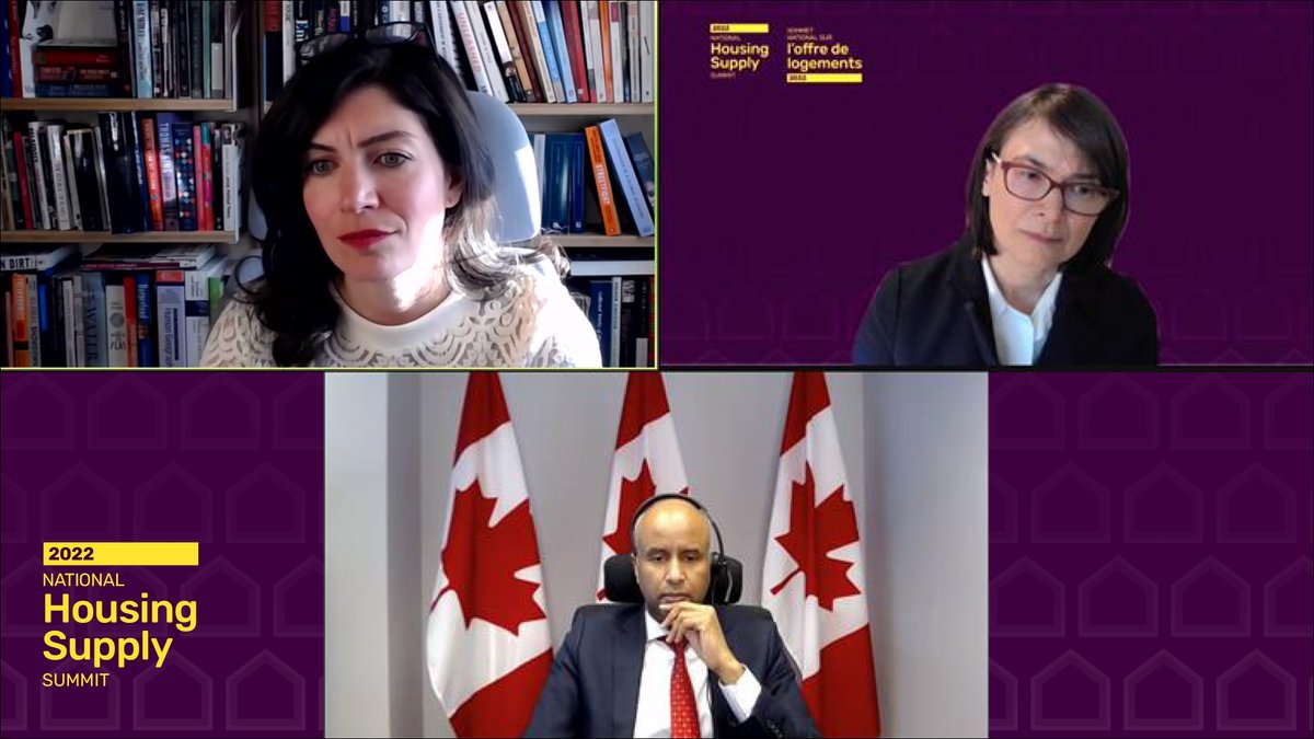 CMHC_ca's tweet photo. To break down barriers to housing affordability, we need to create more housing supply. That’s why partners from all orders of government, as well as non-profit and private sectors came together at today’s 2022 National #HousingSupplySummit, in partnership with @FCM_online. https://t.co/8pqVIQDvCE