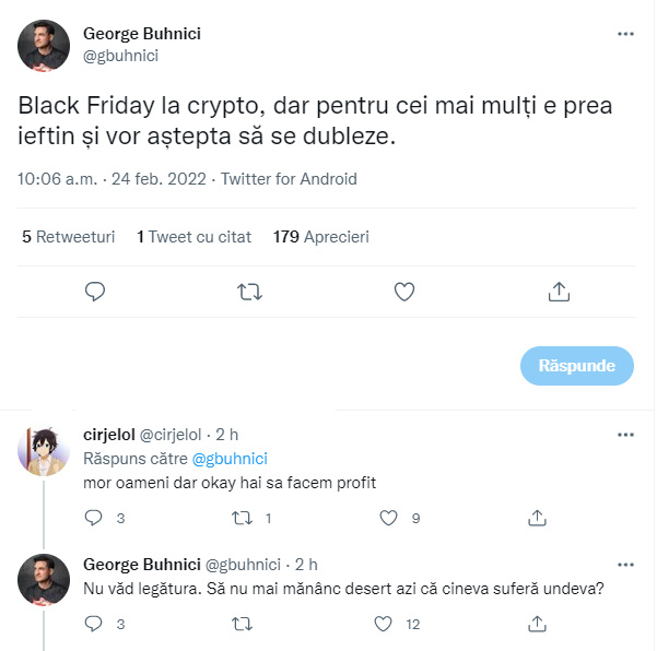 StevenH627's tweet photo. @gbuhnici Păi ai șters postarea inițială ca și un laș crezând că lumea o să uite... Ce să zic, n-a uitat, ia hai că-ți pun și eu screenshot cu mizeria postată de tine mai devreme, poate cine știe, prinde avânt și lumea te boicotează, scăpăm și noi de încă un jurnalist de doi lei! 🤡 https://t.co/TI8N5yq1ZE