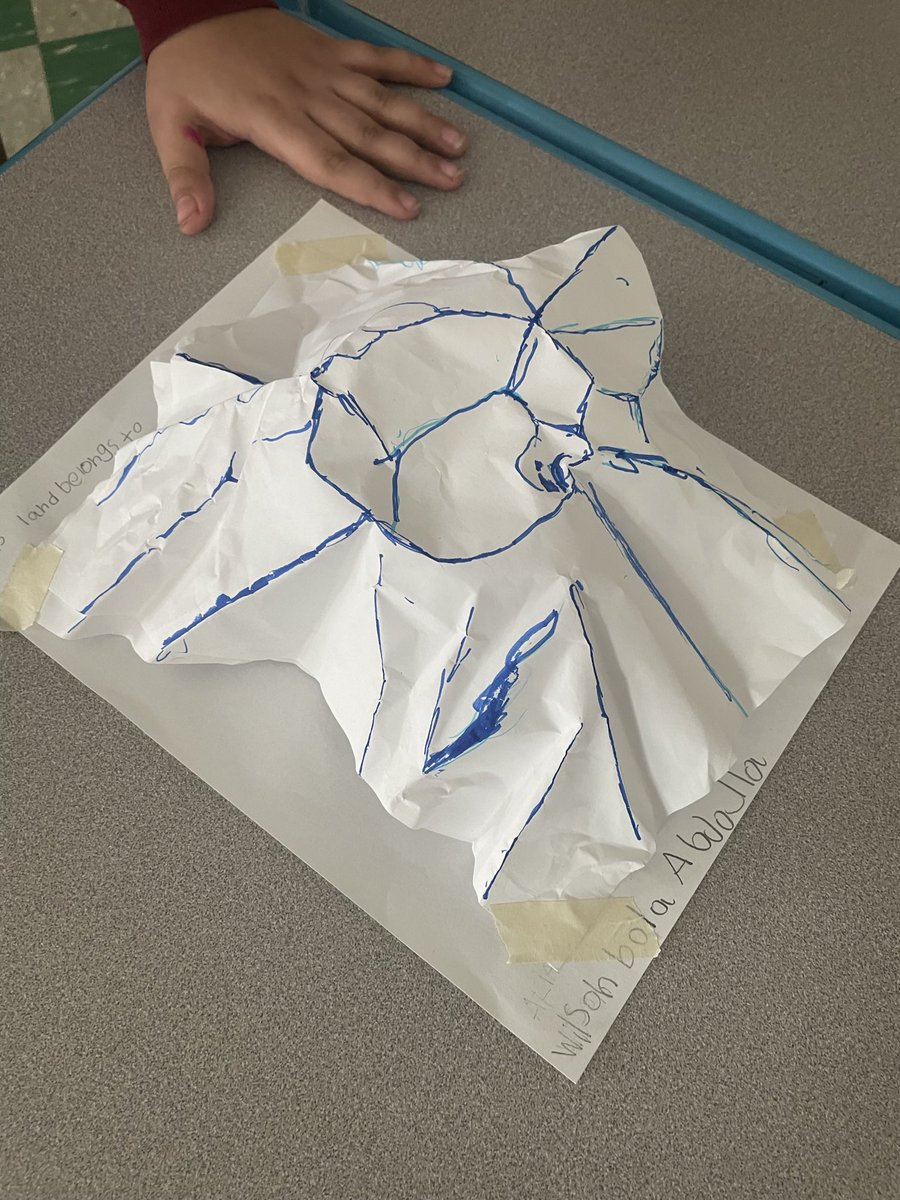 In this Paper Mountains Activity, students observed how rivers flow!
