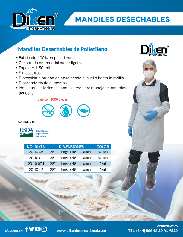 Dikenint's tweet photo. Mandiles Desechables de Polietileno. Fabricado en #polietileno. Construido con material súper #ligero. Protección a prueba de agua desde el cuello a la rodilla.
Solicita más información y precio con tu asesor comercial o en la página: https://t.co/Y9K4Oz9tXQ https://t.co/rSWAStuhcy