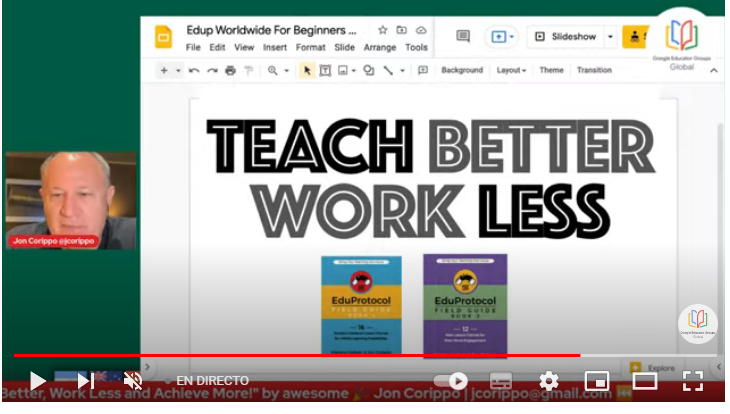 Rigth now <a href="/eduprotocols/">@EduProtocols</a>  with <a href="/Joncorippo/">Jon corippo</a> 
I'm so excited to see you Jon!

#maratongegmexico #learningisfun #teachingisfun 

youtube.com/watch?v=3MgqTW…