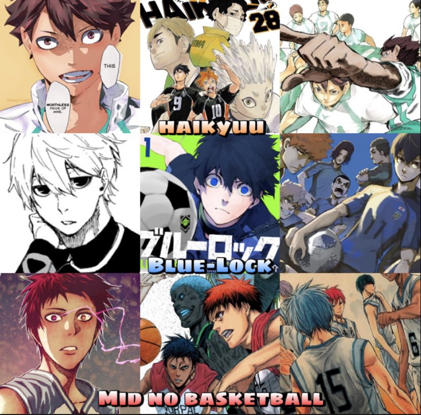 ObigoatO's tweet photo. Out of these 3 sports anime which one is the best ?.. IMO it’s Haikyuu💯 https://t.co/ERlWDNqIfq