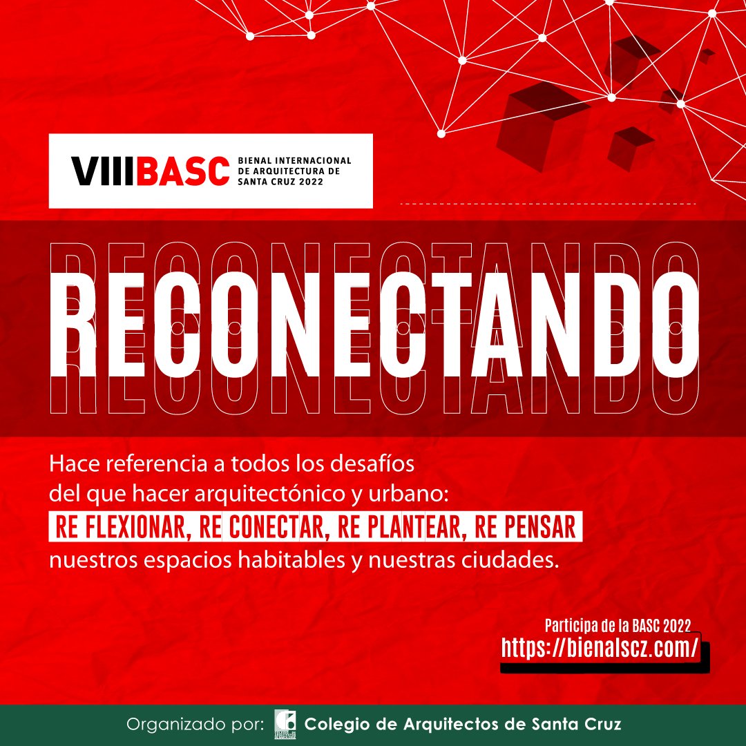 basc2020's tweet photo. Será la premisa de la #BASC2022. Será el momento para hablar de los desafíos que se plantean en nuestras #ciudades, la resiliencia en el quehacer #arquitectónico y los retos de retomar una nueva normalidad, asumiendo que lo “híbrido” y los “virtual” llegó para quedarse. https://t.co/xPGAjcj7NU