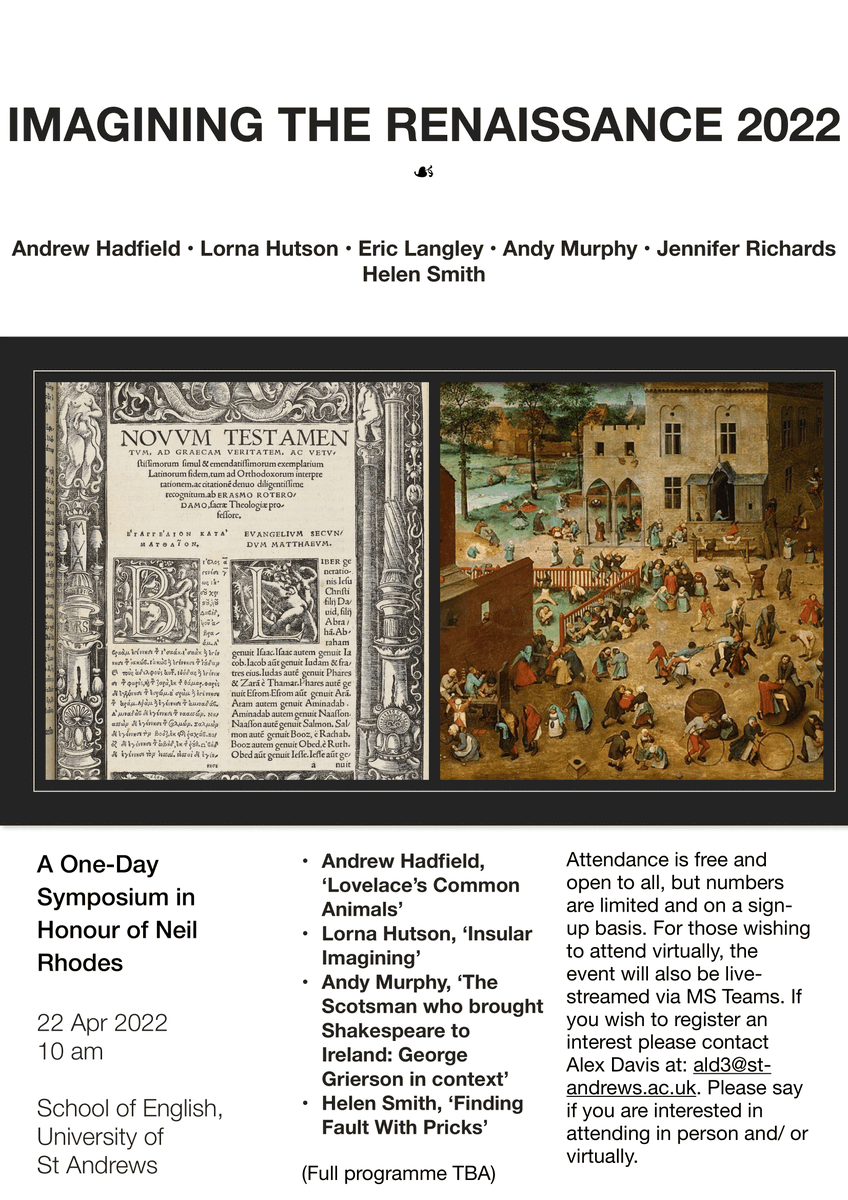 Very excited about this event! Many, many thanks for your very kind tweets and to those of you who are coming. What a line-up!