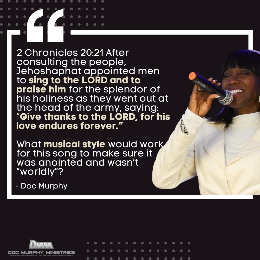 pastordoc's tweet photo. Give me a list of Christian musical styles and tempos that are "anointed" and not worldly. #sarcasm #worship #Christianmusic #styles #yourpreference https://t.co/tD0xnKUsrV