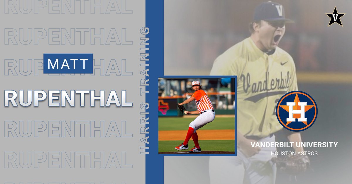Good luck to this #VandyBoy Matt Rupenthal who spent some time at #HarrisTraining this offseason! <a href="/mattrupp17/">Matt Ruppenthal</a>