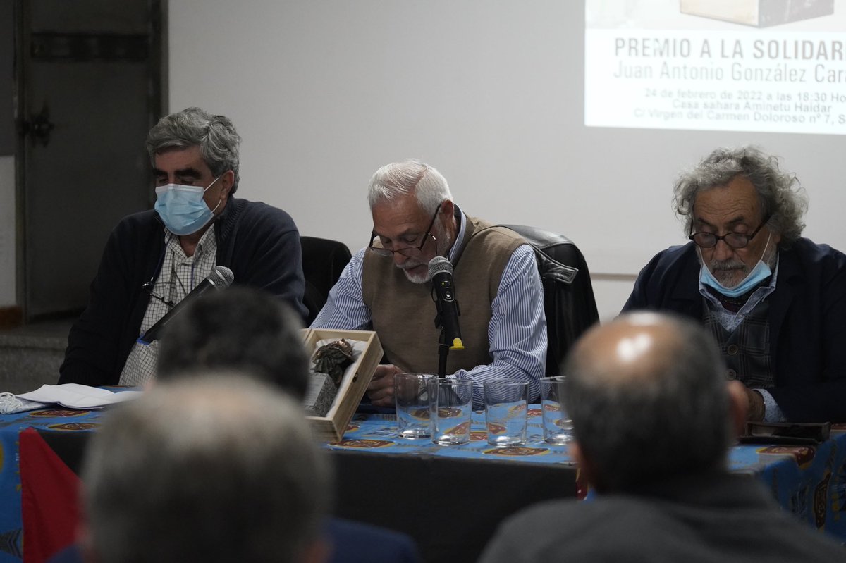 La <a href="/aapss/">Sahara Sevilla</a> otorga el Premio a la Solidaridad “Juan Antonio González Caraballo” al emprendedor andaluz, Hijo Predilecto de La Línea de la Concepción y 🥇 de Andalucía Miguel Rodríguez, en reconocimiento a su incondicional apoyo al pueblo #saharaui 🇪🇭