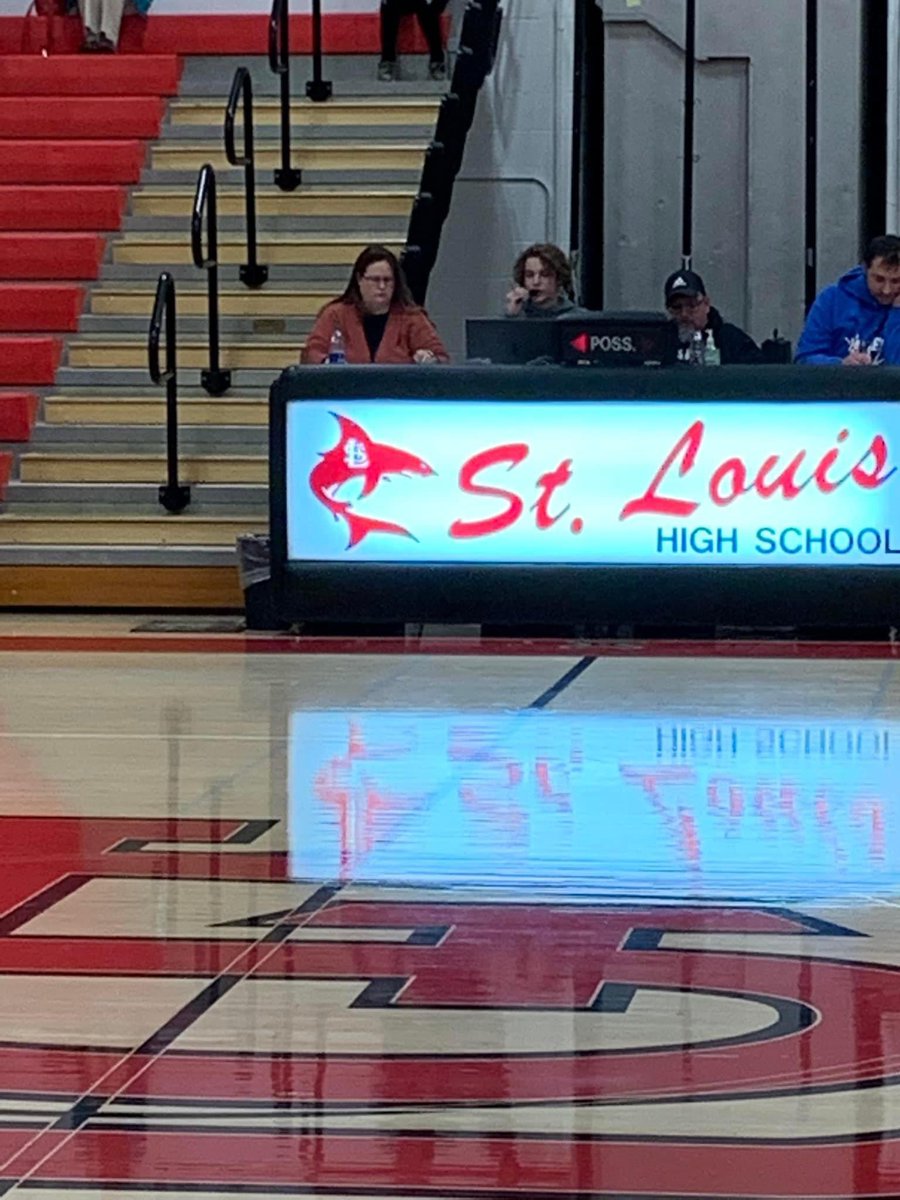 STLSharks's tweet photo. Shoutout to senior student-athlete, Hunter Salladay! He has stepped up and has been the announcer for quite a few winter events this year! He has done an excellent job. Thank you, Hunter! https://t.co/KcEbOjUY9u