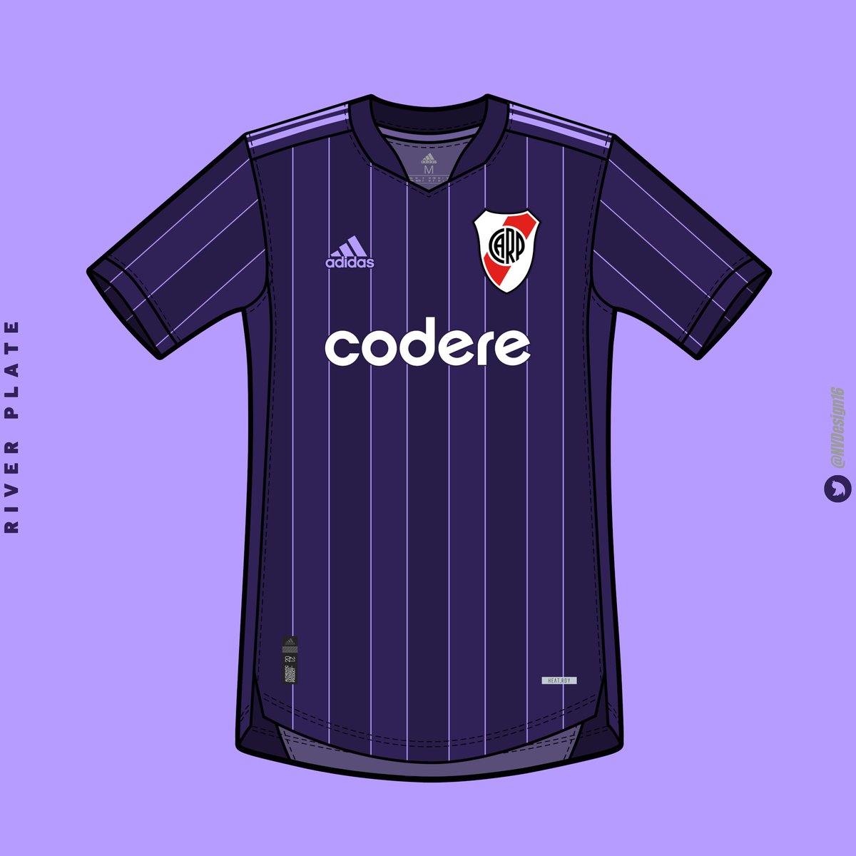 River Plate - Away Kit x 
<a href="/adidasfootball/">adidas Football</a>
 
Diseño con el escudo nuevo del club; también dejo una versión alt. con la aplicación tradicional del escudo y del sponsor.

Mockup: 
<a href="/yamimuto3194/">Yami</a>

#100Dias100Equipos #Día8 #Adidas  #FantasyConcept #RiverPlate