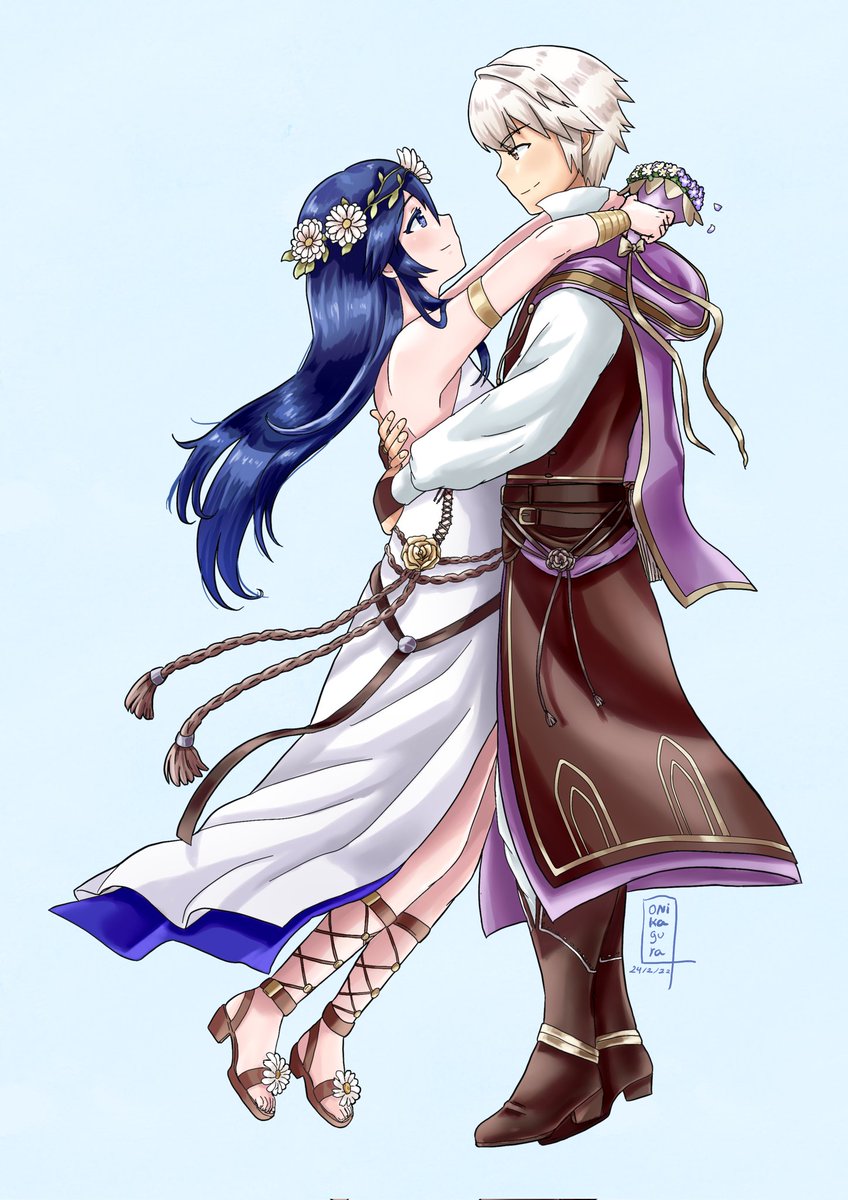 OniKagura_art's tweet image. [Lovely embrace]

Valentine Robin x Lucina commission for @ImNotGoose_ 
Thank you so much! ❤

#FEH #FEHeroes #FireEmblem
