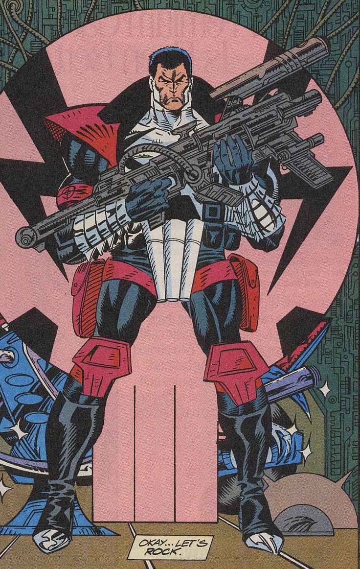 The Punisher 2099 #Art by #TomMorgan , #JimmyPalmiotti & #IanLaughlin