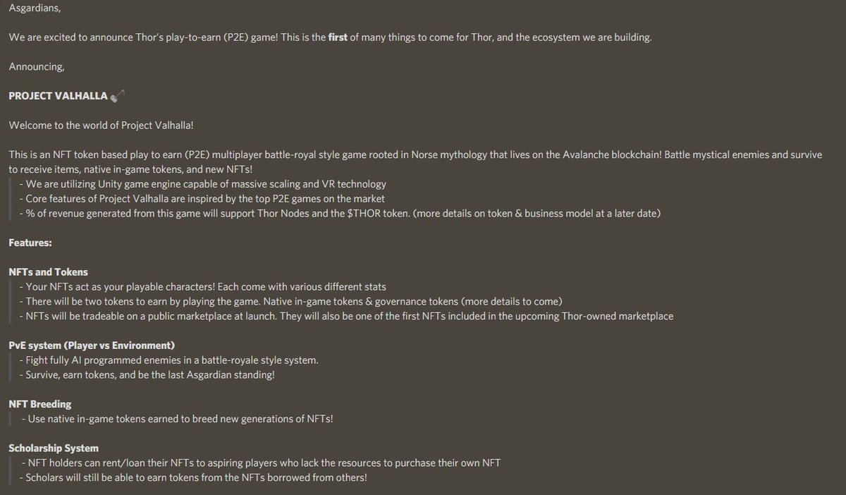eclipse_L1's tweet photo. Asgardians ⚡️🔨

We promised a P2E update after @Cnote203 (Loki) AMA 👀

Without further ado, allow us to present: Project Valhalla 💥 🥳 https://t.co/FfctAwzt6i