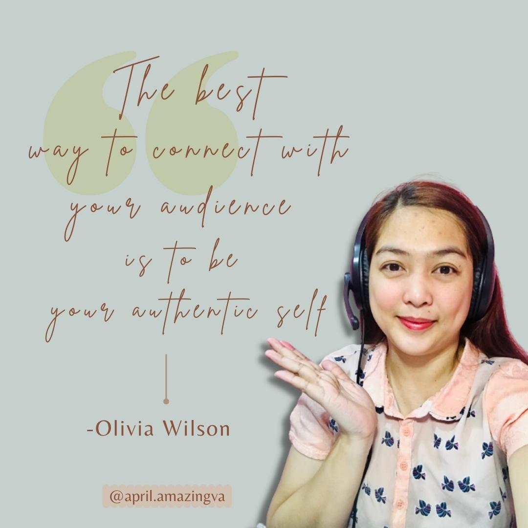 I know it's not easy, but the best way to connect with your audience is to be yourself. How do you get this? Start by
showing up yourself on Social Media 🤩😍
#VAservices #VA #SocialMediaMarketing