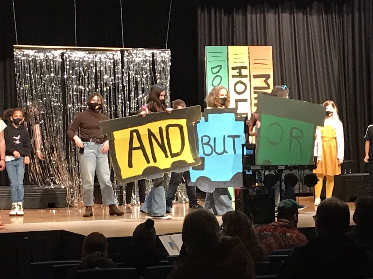 School House Rock live Jr. presentation by our CMS &amp; WHMS students from nouns, bills, conjunctions, and most importantly the concept of a melting pot! Thank you students, Mrs. Akers and Mr. Higbee 🍎🌞❤️‍🩹