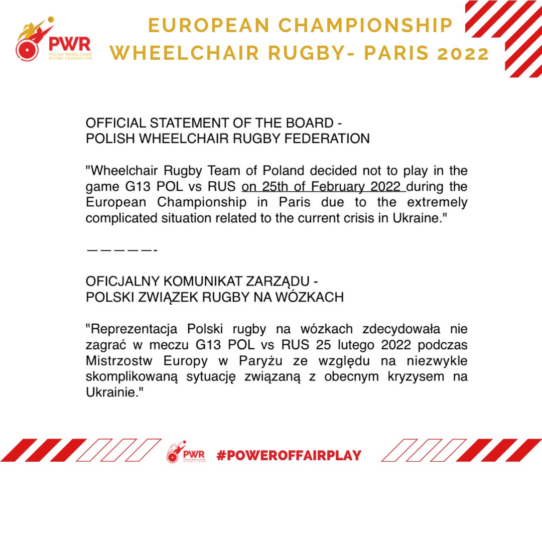 Polish Wheelchair Rugby - PWR tweet media