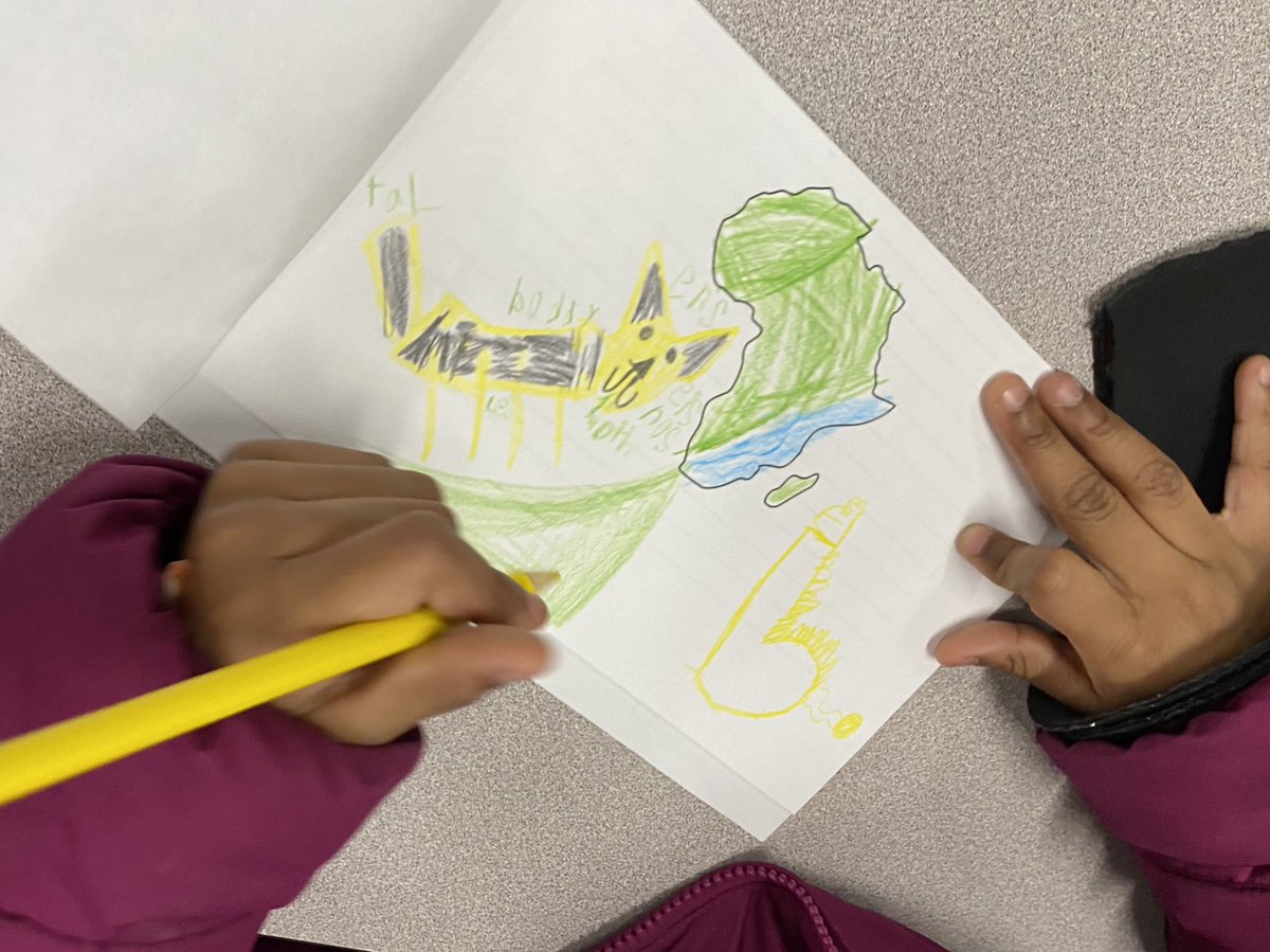 EvaPCFISD's tweet photo. We have been learning about Africa these last two days! My scholars were so excited to be authors and illustrators! #BlackHistoryMonth #NonFiction #FirstGrade @HancockCFISD #HappeningAtHancock #CFISDSprit #CFISDHancock https://t.co/rx8mERjkVW