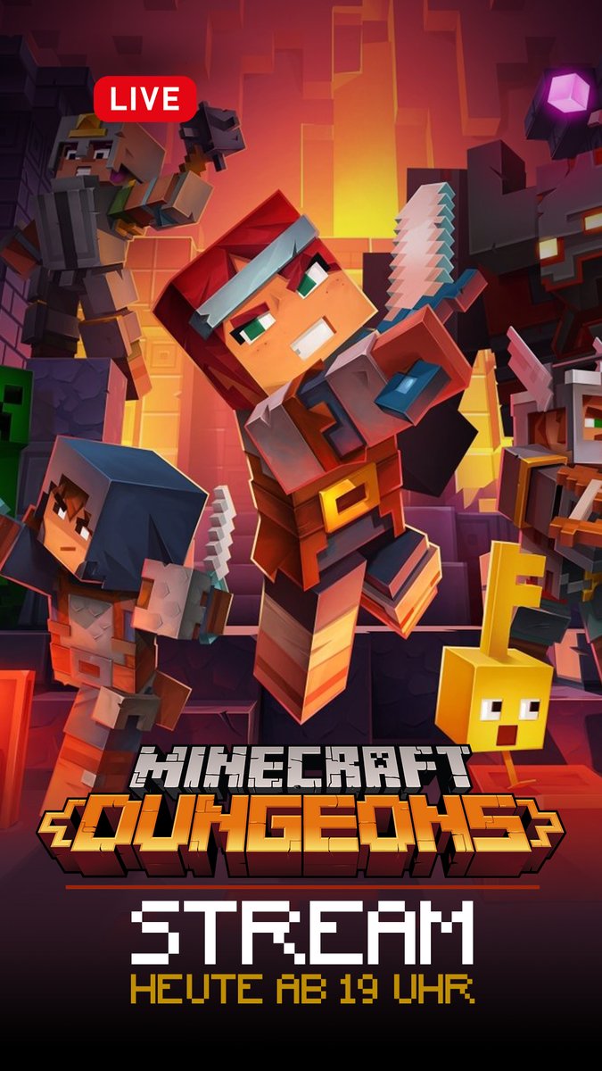 📢 Heute Abend gibt es wieder einen #MinecraftDungeons-#Steam‼️
Ab 19 Uhr hier ➡️ twitch.tv/frlvonmarzipan

Wieder mit dabei: @ROBOTONAPLAYGRO 🤖

#Minecraft #Dungeons #dungeoncrawler #dungeoncrawl #Twitch #TwitchDE #Streamer #TwitchStreamers #smallStreamer #Livestream #live