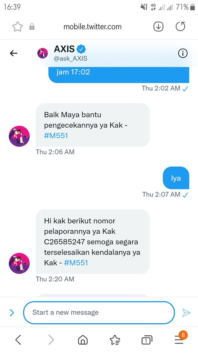 azhar051200's tweet photo. @ask_AXIS @macaroing Kenapa keluhan saya belum selesai" sudah 8 hari di proses https://t.co/PZFsaxTbtO