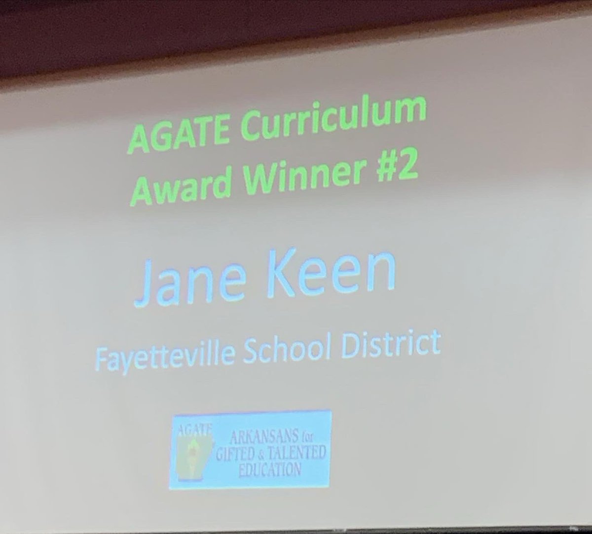 Shout out to our two fantastic McNair GT teachers!  During today’s AGATE Conference, Carol Huneycutt received the Educator Recognition Award and Jane Keen received the Curriculum Award. Way to go team! #mustangsrun #builtdifferent #awardwinningteam