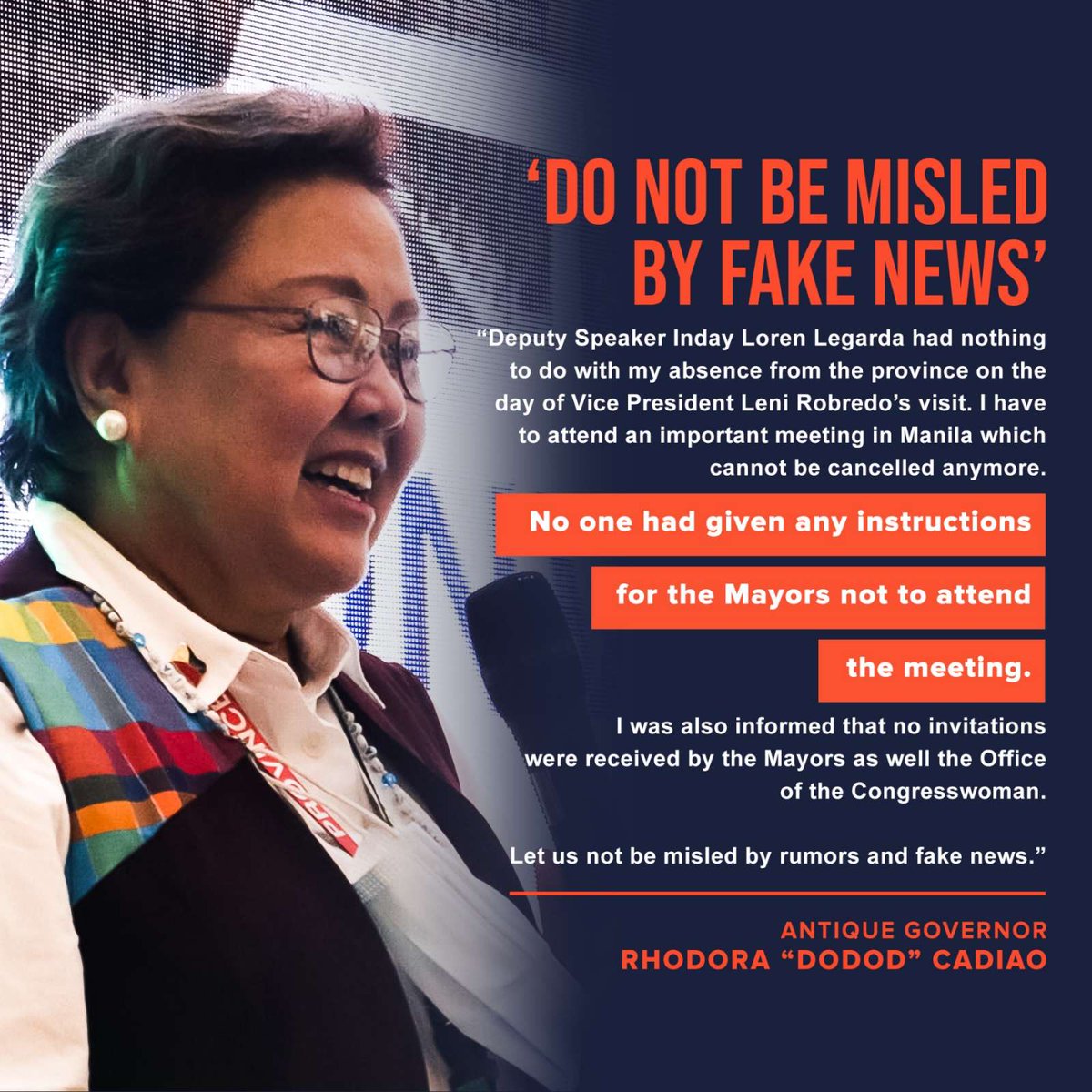 CathyColega's tweet photo. @Dwarrior_granny Ang hilig talaga nio magkalat ng Fake news!!!! walang kinalaman si 
Sen.@LorenLegarda https://t.co/au5mlqw6vG